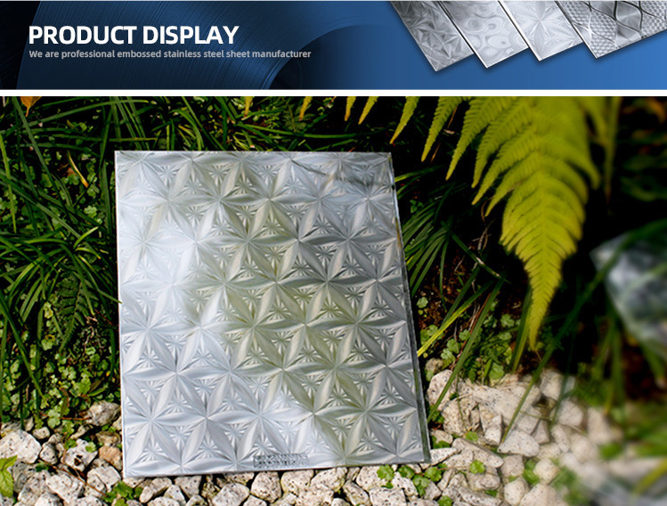 Perforated Perforated Decorative Embossed Metal Sheets 304 Stainless Steel