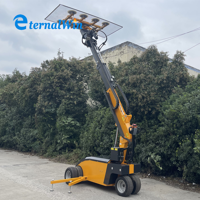 Large Tyres Vacuum Glass Lifter Rough Terrain 600 Kg 800kg