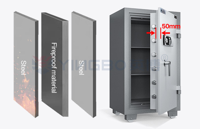 150 Kg Document Safe Box Fireproof Electronic Digital Lock Key Home Protection