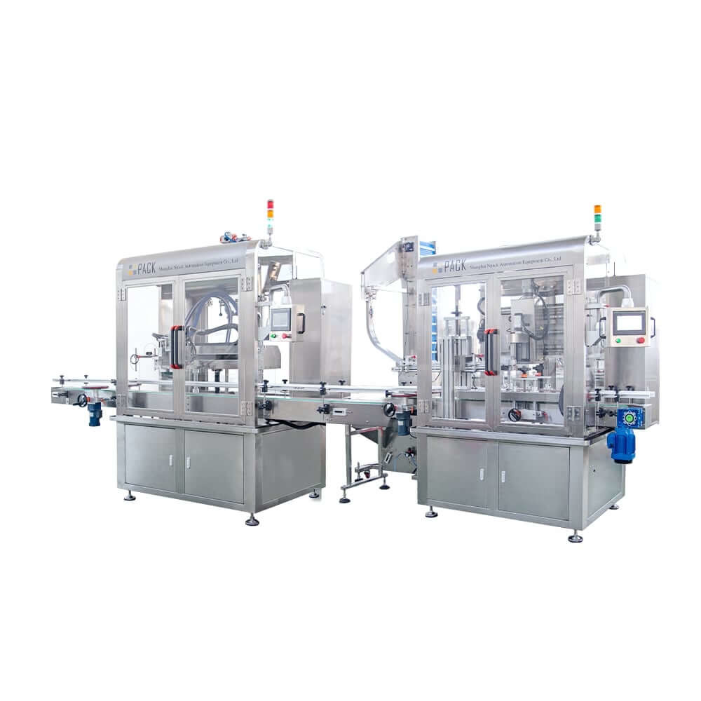 Fully Automatic Screw Capping Machine Tracking With Cap Sorter Capping Head Moving System