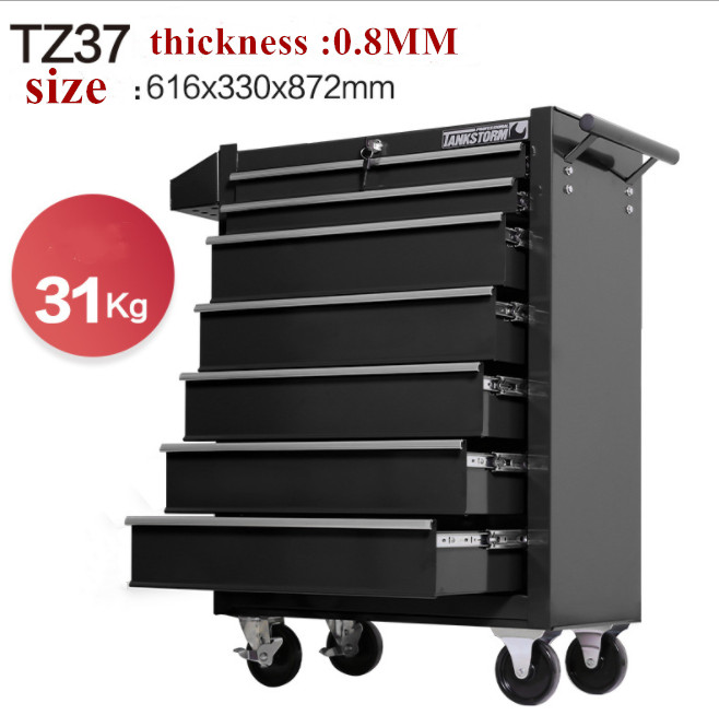 professional heavy duty tool cabinet metal garage hand tool set with castors tool box set