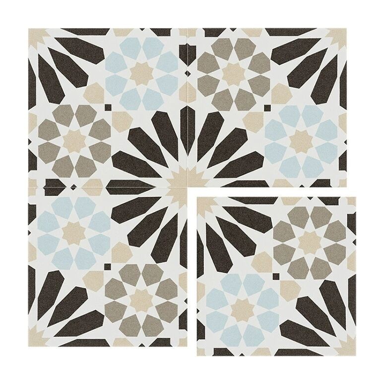 Water-Resistance Gray And Blue 20x20cm Indoor Floor And Wall Tiles For Bathroom And Durable Ceramic Rustic Tiles Of Office