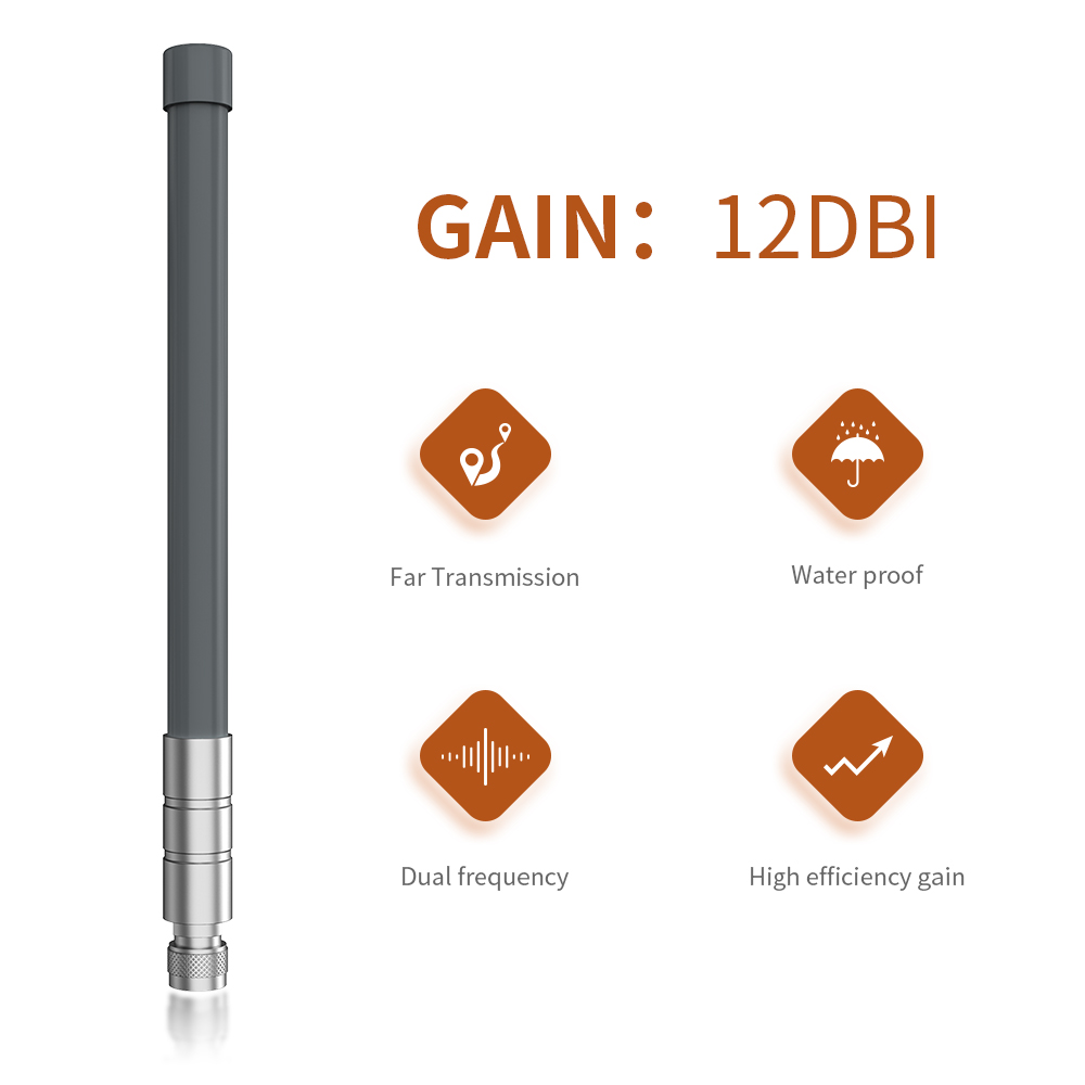 470-862MHz Frequency N Female Connector 18dBi DAD Omni Fiberglass Antenna for Outdoor