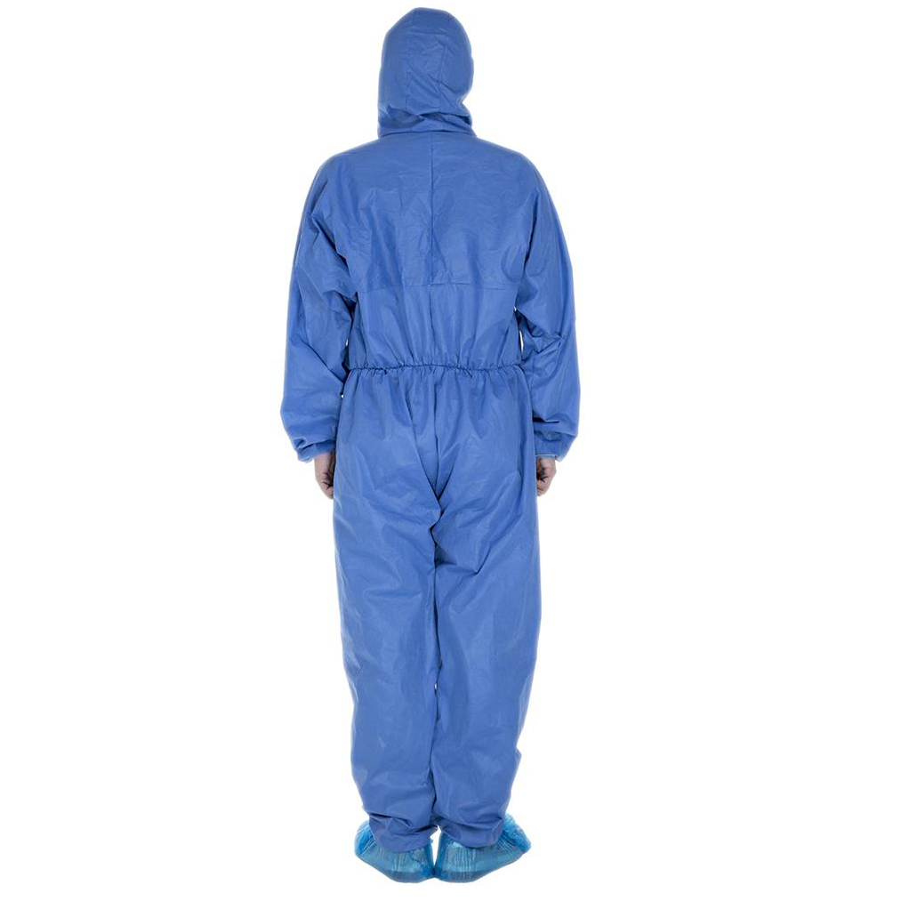 OEM ODM Type 5 6 Disposable Coveralls SMS Disposable Jumpsuits One Time Use