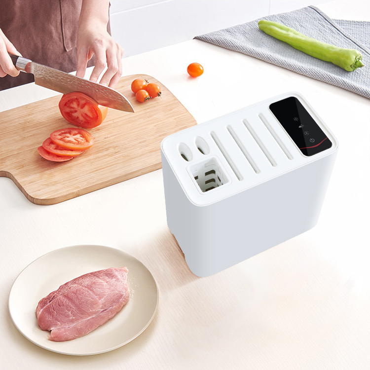Intelligent Kitchen Disinfection Knife Holder Block With Sharpener Sterilizing