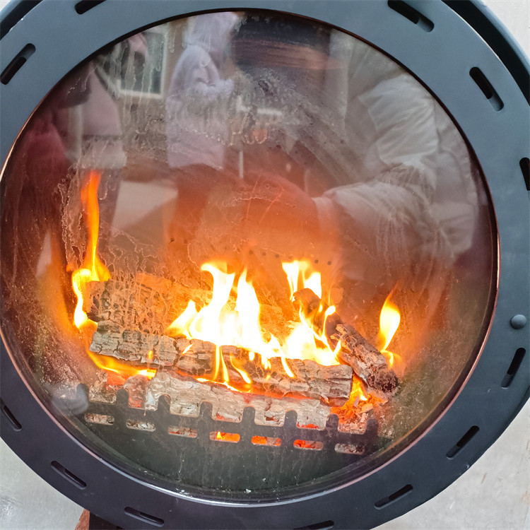 ISO9001 Indoor Wood Burning Fire Pits Wall Mounted Suspended Wood Stove