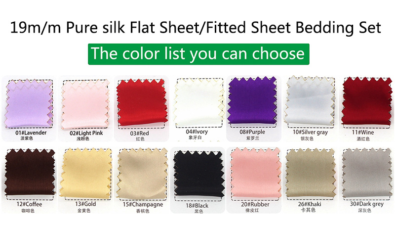 Get a Good Night's Sleep with this Mulberry Silk Duvet Cover Fitted Sheet Bedding Set