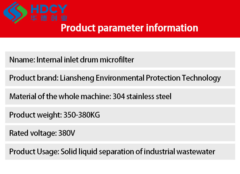 Industry Fully Automatic Drum Microfiltration Machine Municipal Sewage Stp Treatment Plant