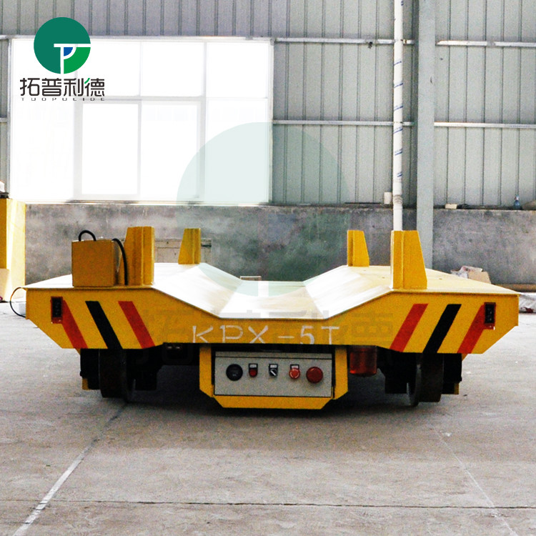 Paper Plant Billet Factory 15t Material Transfer V-Block Coil Rail Cart