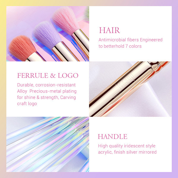 Fantasy Synthetic Hair Jessup Makeup Brushes Set With PU Bag