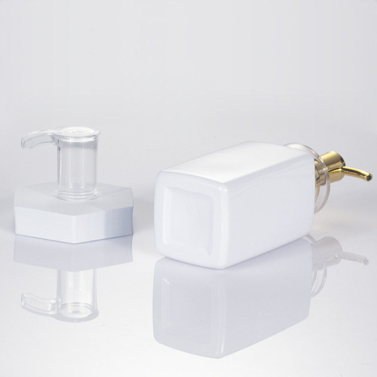 Biodegradable 300ml 400ml 500ml Square Airless Luxury Cosmetic Empty Packaging Plastic Shampoo Bottle