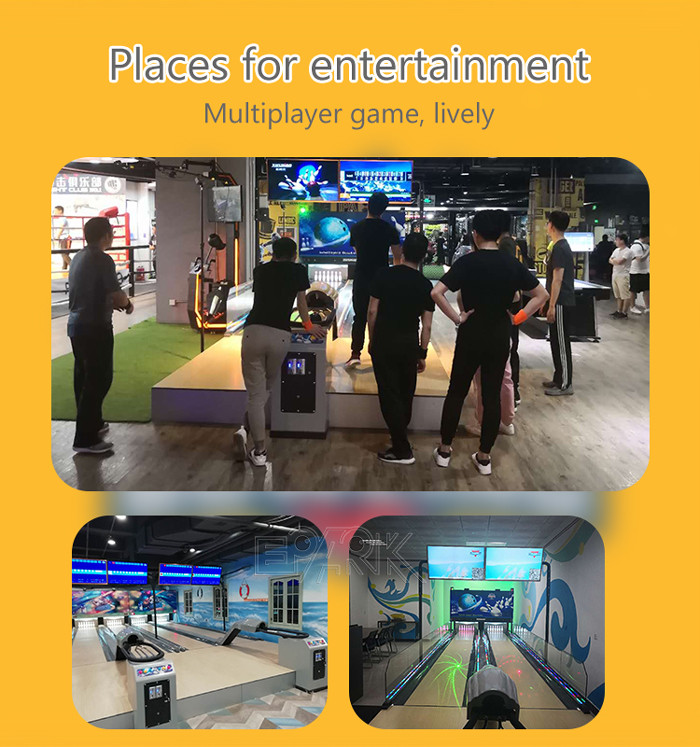 Amusement Game Bowling Alley Machine 220V 280W With Video