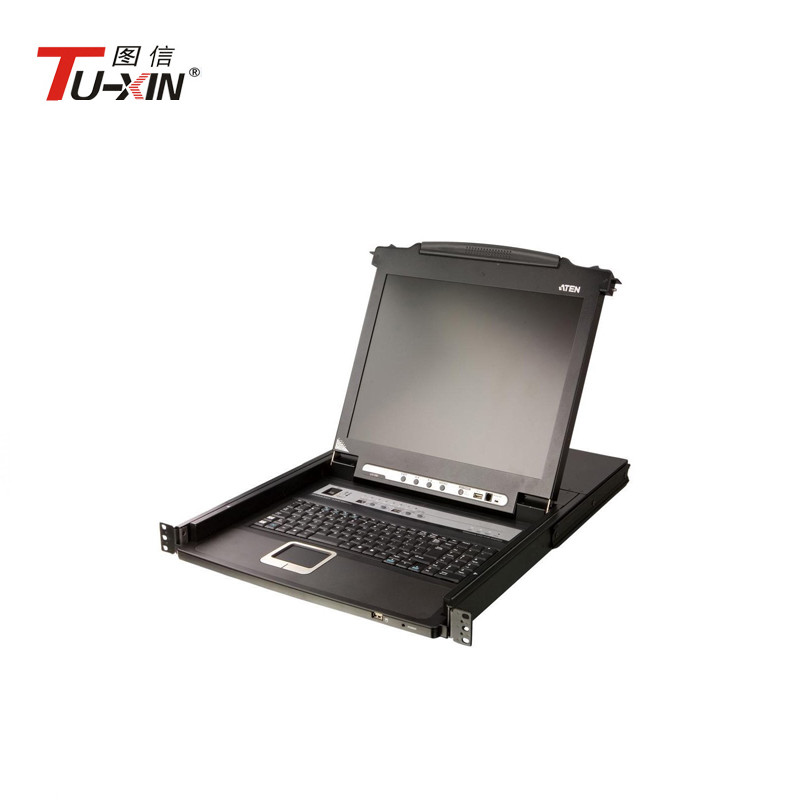 19 Inch Rackmount LCD KVM Drawer USB & PS2 Network KVM Switch 1280 X 1024