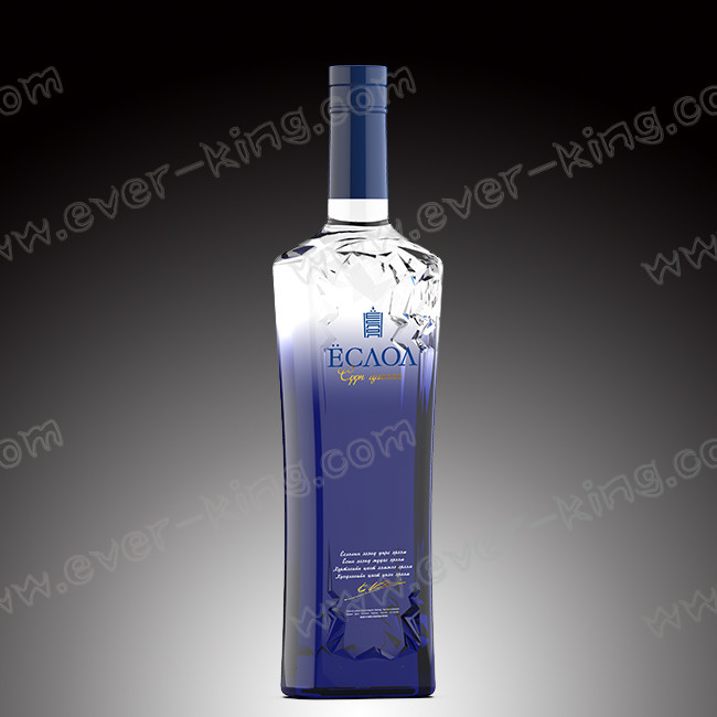 750 ml Vodka Glass Bottle Extra White Flint for Luxury Spirits