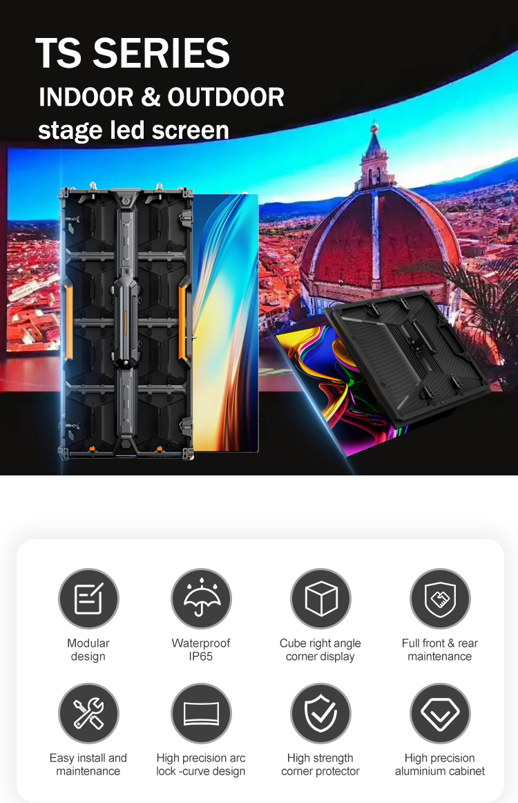 Led Display Screen Rental Pixel Pitch 3.91mm LED Video Wall Panel For Stage Background Screen In Outdoor Events