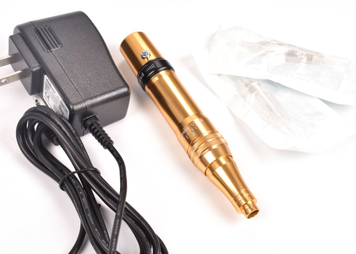 Multifunction Golden Digital Tattoo Gun And Machine For Eyebrow Lips Microblading Adjustable Speed