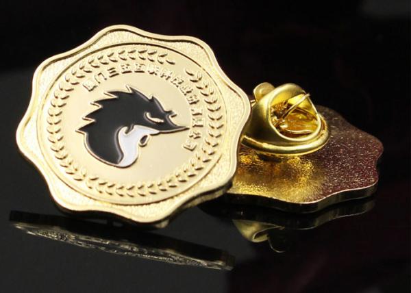 Company enterprise paint brooch pin hedgehog 3d stamping breastplate embossed