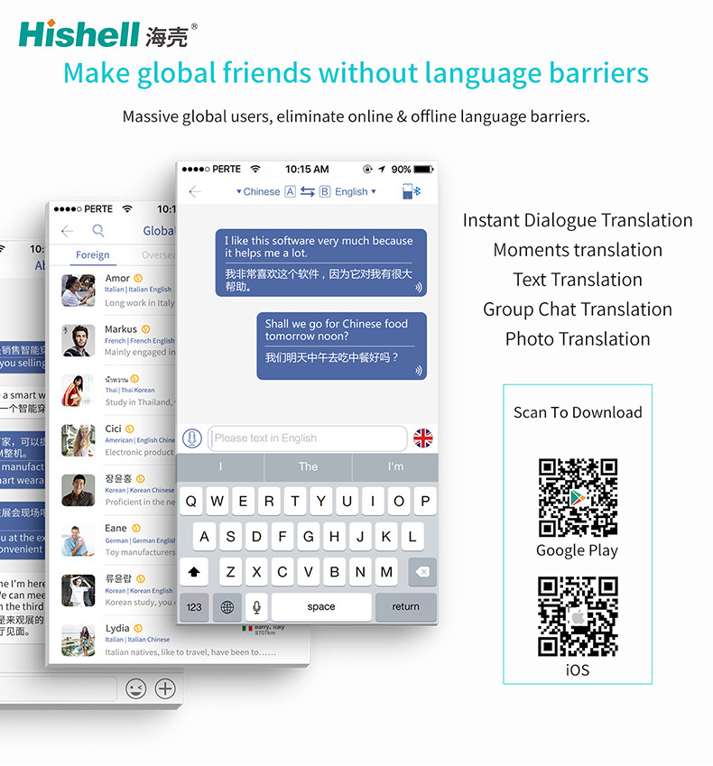 130x38x14mm Voice Language Translators Multipurpose Practical