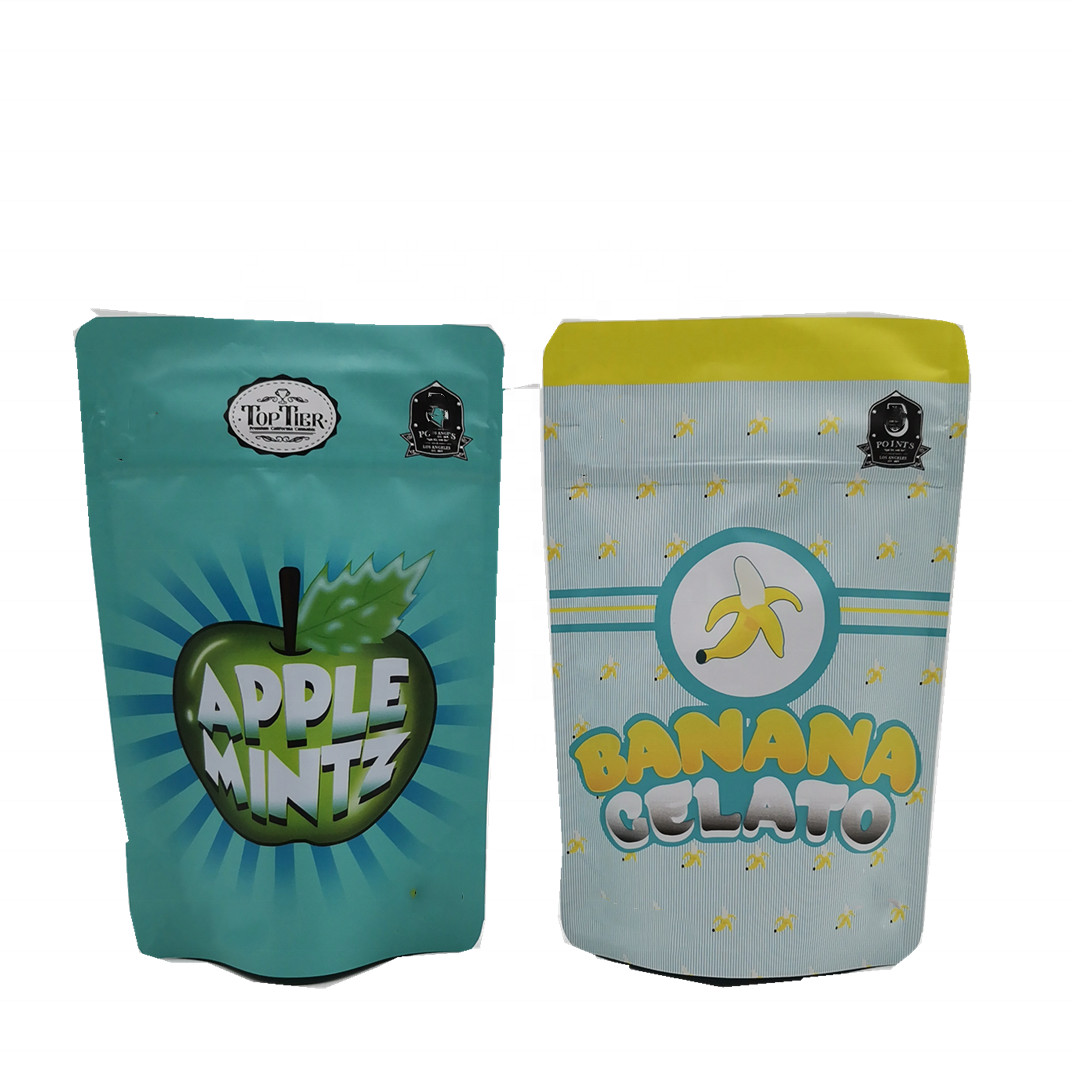 Digital Print Aluminum Foil ziplockk Bag Stand Up Food Smell Proof Zipper Mylar Bags