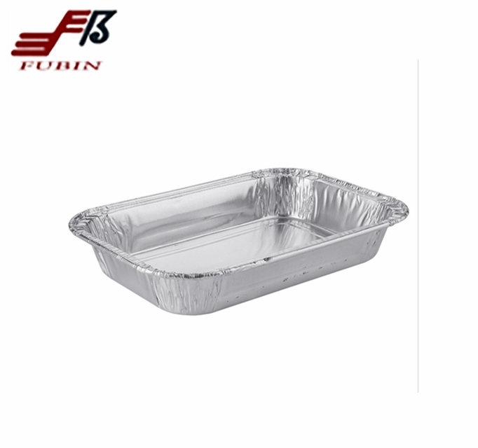 Disposable alu alu foil baked containers food delivery packing foil lid