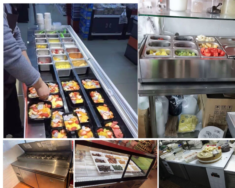 220V 50HZ Counter Freezer Commercial , 1130L Under Counter Catering Fridge
