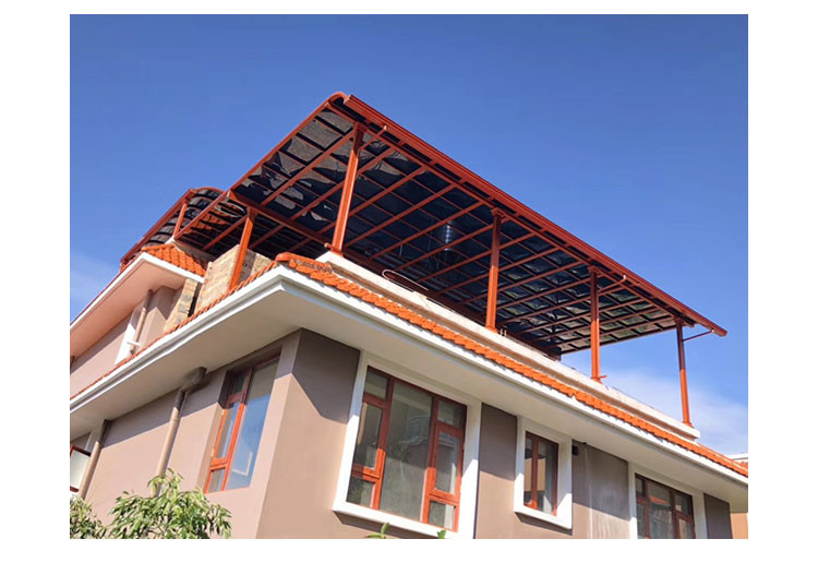 6061 Large Aluminum Profiles Anodized PVDF Coating Sun Camp Awnings