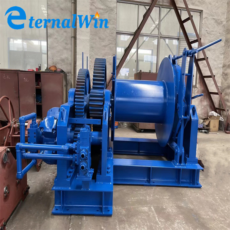 500Kn Marine Boat High Speed Hydraulic Winches With Double Drums