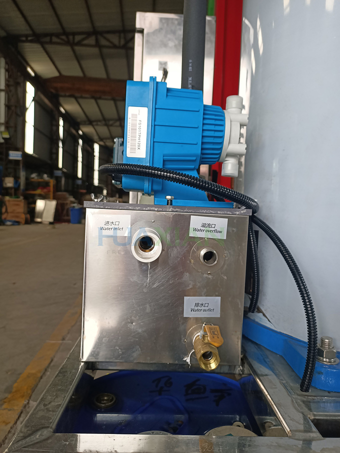 Large Fresh Water Ice Flaker Machine 30 Ton Industrial Evaporative Cooled