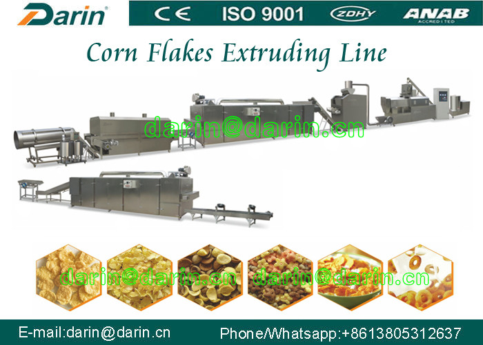 Double screw extruder Corn Flakes Processing Line / equipment / machinery