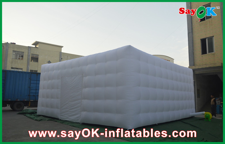 Large Inflatable Tent Portable Giant White Nylon Cloth Inflatable Air Tent , 3m Channel