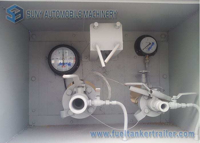 58500 liters tri-axle LPG tank trailer 24.5MT , LPG gas tanker semi trailer