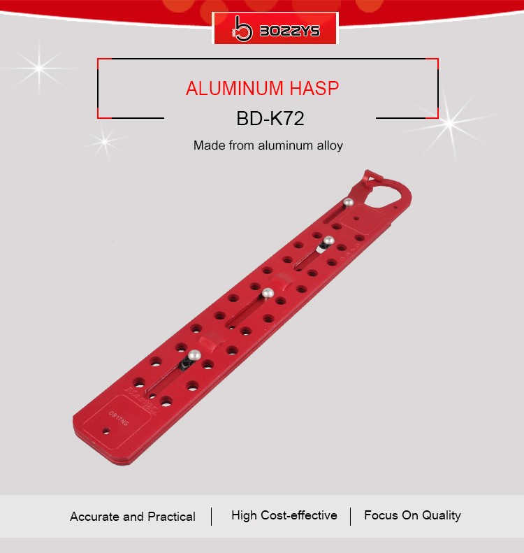 24 Padlocks Vinyl Coated Hasp , Wear Resistant Safety Hasp Lock Red Color