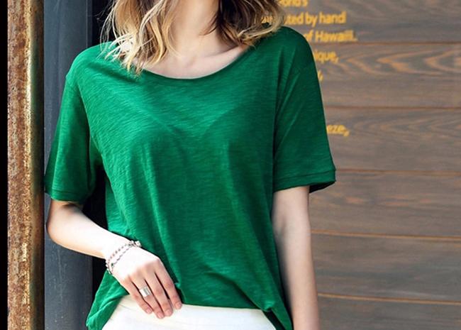 2017 New Fashion 100%Cotton Cheap Custom promotional top Women T shirt
