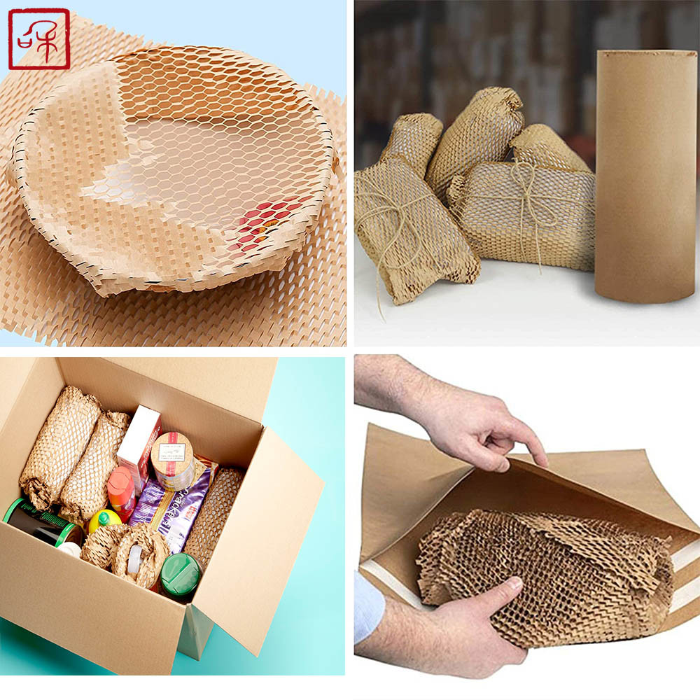 38CM*100M Vellum Honeycomb Paper Craft Packaging For Shoes & Clothing