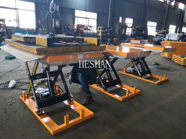 1000kg-4000kg Hydraulic Lift Table Electric Scissor Lifts Fixed Lifting