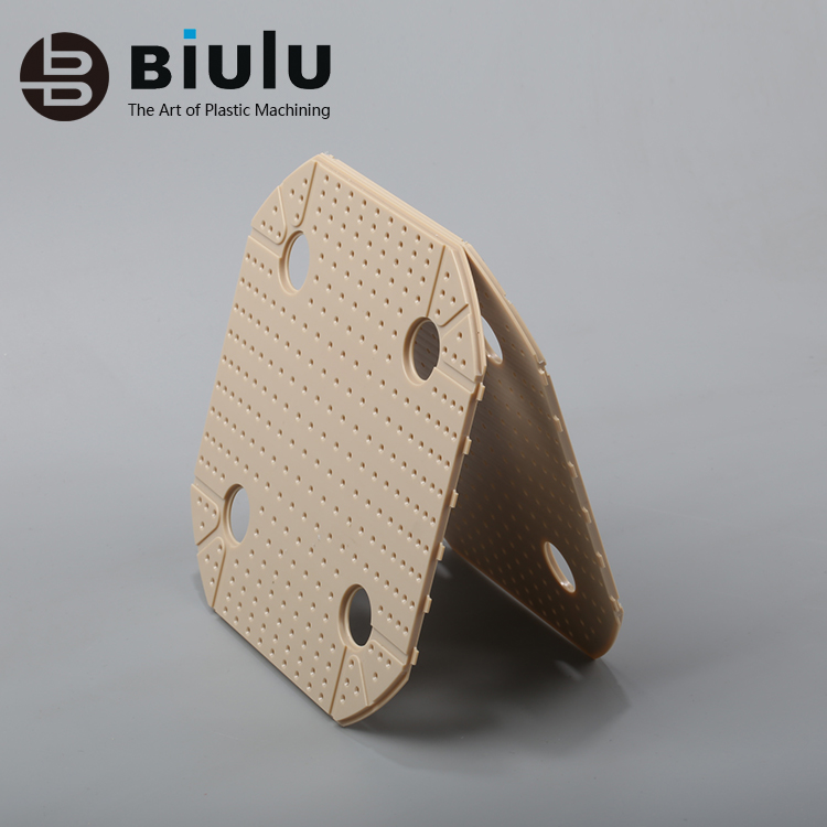 5 Axis Cnc Ptfe Sheet Machining , Flat Ptfe Fittings Lightweight Custom Color