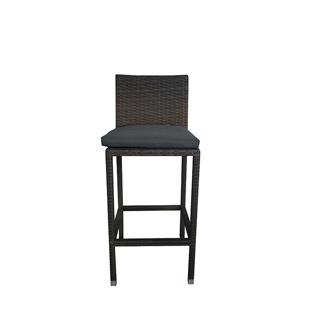 Villa Patio Wicker Rattan Counter Height Bar Stools Conversation Square Dining
