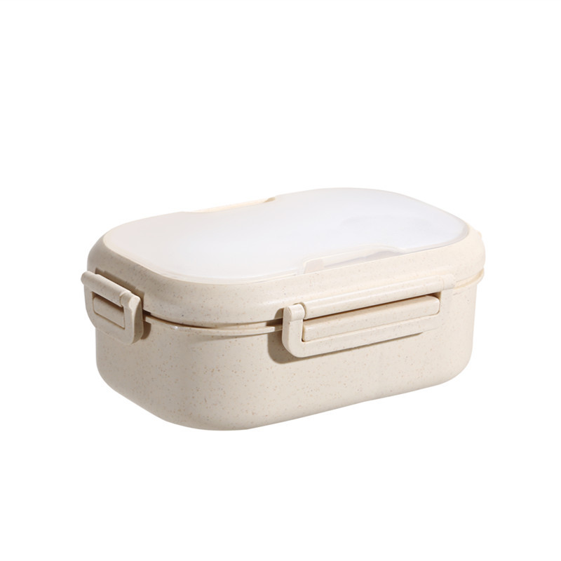 Office Worker Student Microwave Plastic Lunch Boxes With Cutlery