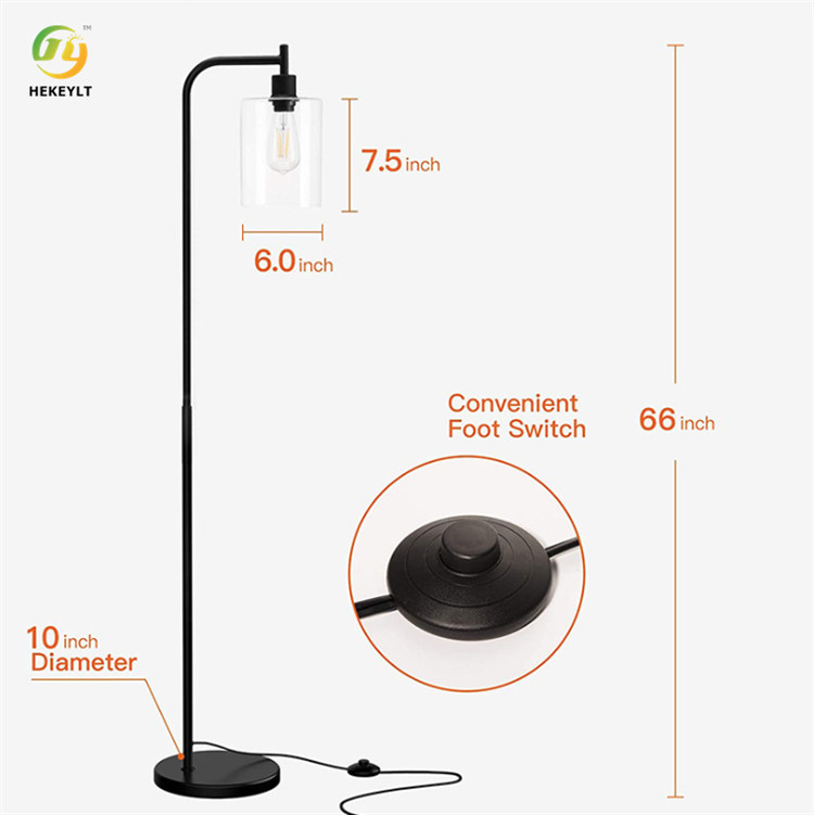 Modern Aluminum Led Round Base Standing Floor Lamp For Bedroom Reading