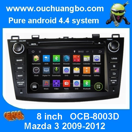 Ouchuangbo Pure Android 4.4 GPS Navigation iPod USB 3G Wifi Radio for Mazda 3 2009-2012 DV