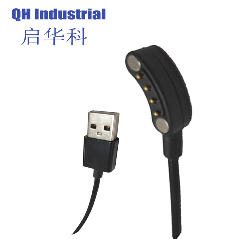 4Pin Arc Russian Federation Short Electronic Products Double End Pin Magnetic Power Connectors