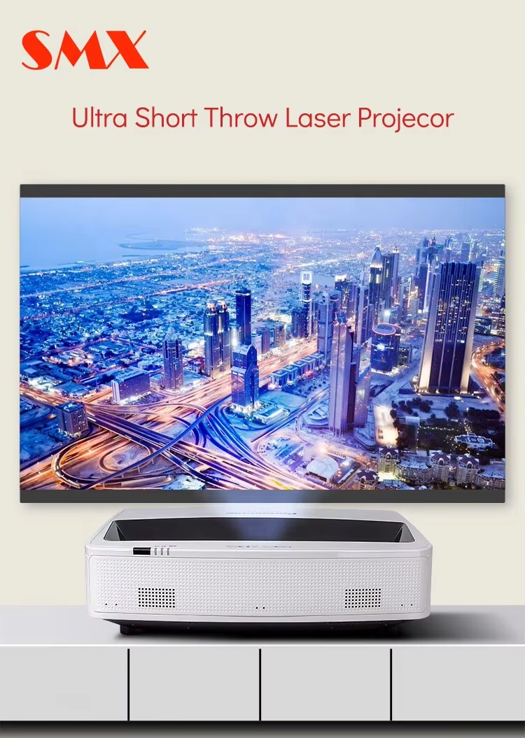 5000 Lumens Laser TV Projector 3LCD Ultra Short Throw Laser Projector for Immersive Projection