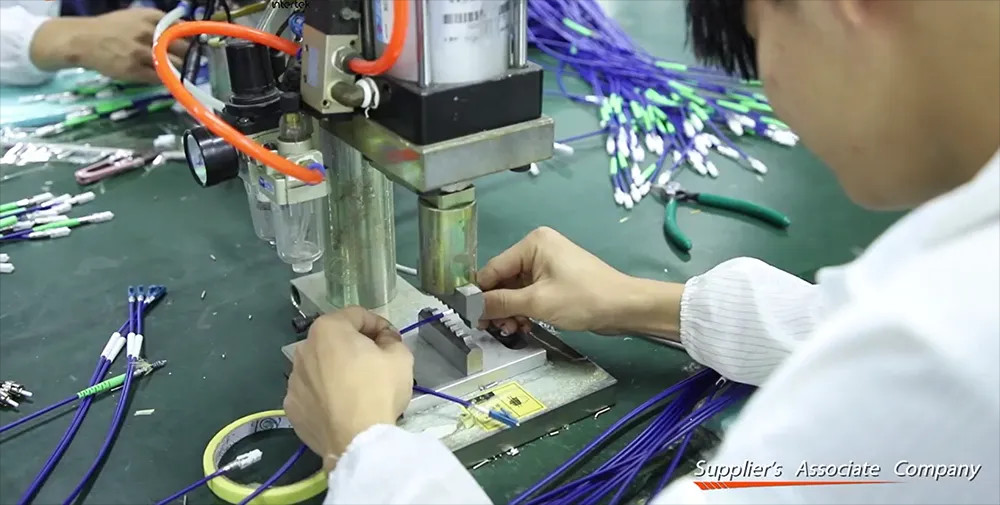 High Precision Air Pressure Optical Fiber Cable Connector Crimping Machine