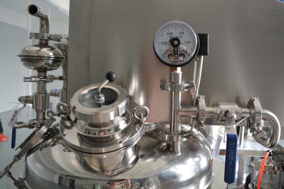 50L Sun Cream Cosmetic Making Machine Vacuum Homogenizer Emulsifying Mixer