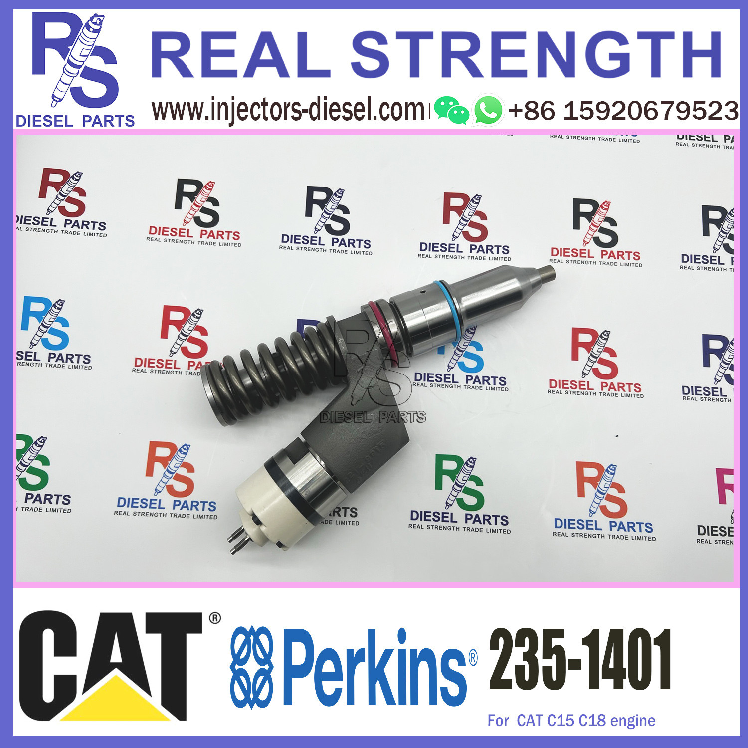 235-1401 Perkins Diesel Injector Excavator C11 C13 Diesel Engine Spare Parts