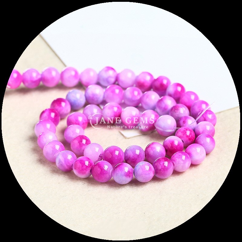 Gems Bead Round Cut Suitable For Bracelets Various Colors Jade Beads to Add a Touch of Elegance to Your Style