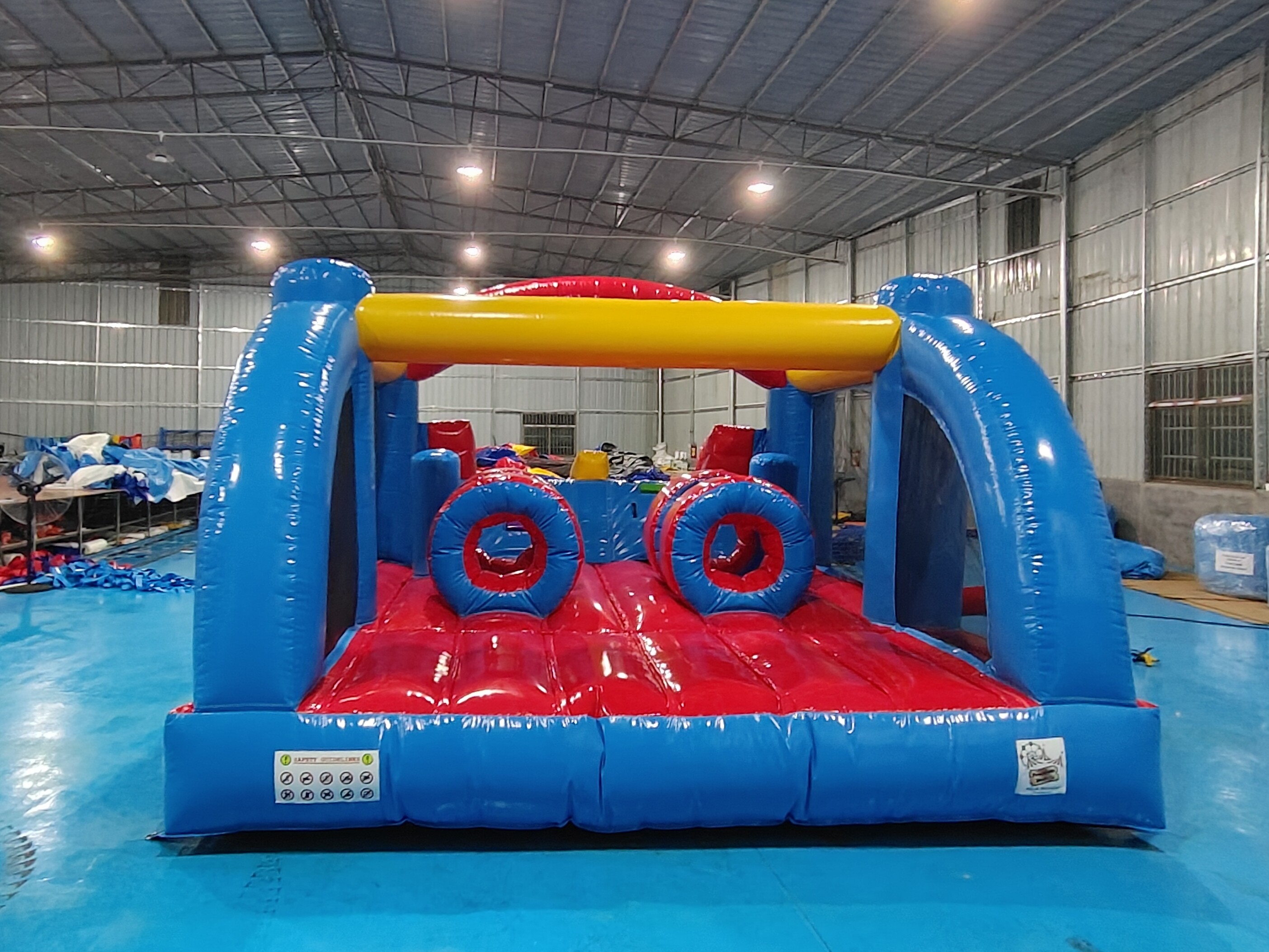 Commercial Bounce House With Blower Double Slide Inflatable Bouncy House With Double Slide Combo For Sale