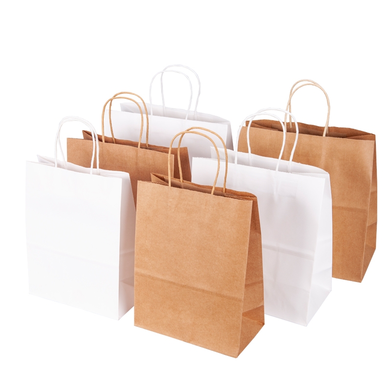 Coated Paper Custom Printed Gift Bags With Handle Offset printing