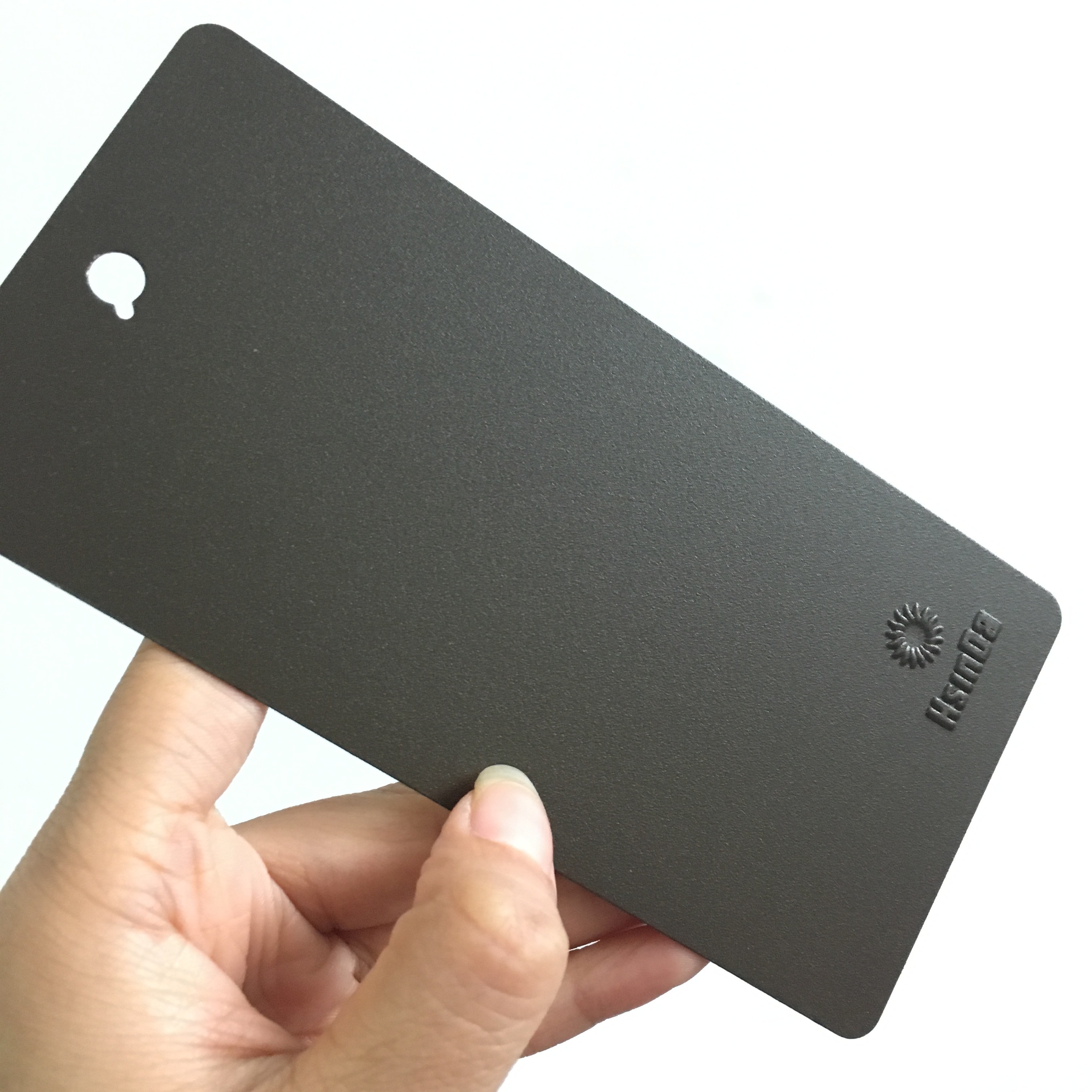 Black Color Sandy Powder Coating , Texture Electrostatic Spray Powder Coating