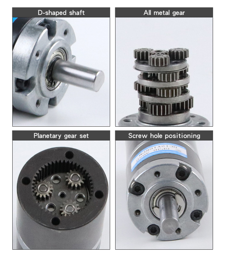 Faradyi Customized 57mm Planetary Gearbox Motor 12v Powerful Dc High Torque Low Rpm Gear Motor 10nm Dc Motor